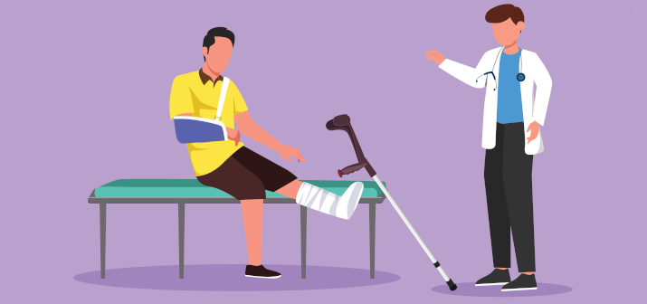 Перелом голени